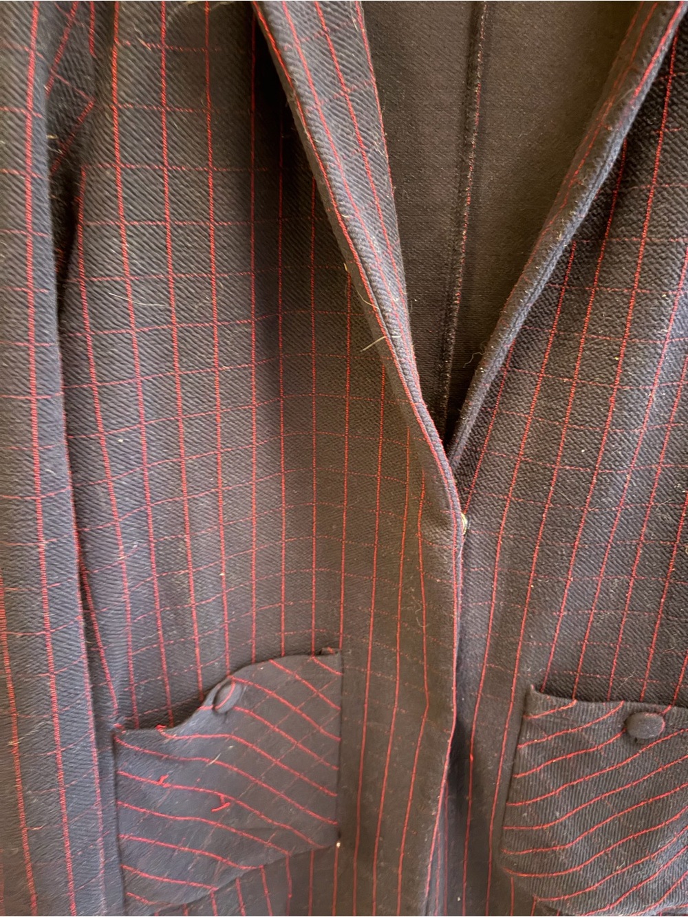 Harlyn Anthropologie Women's Navy Blue Red Stripe Jacket_Small - Picture 4 of 7